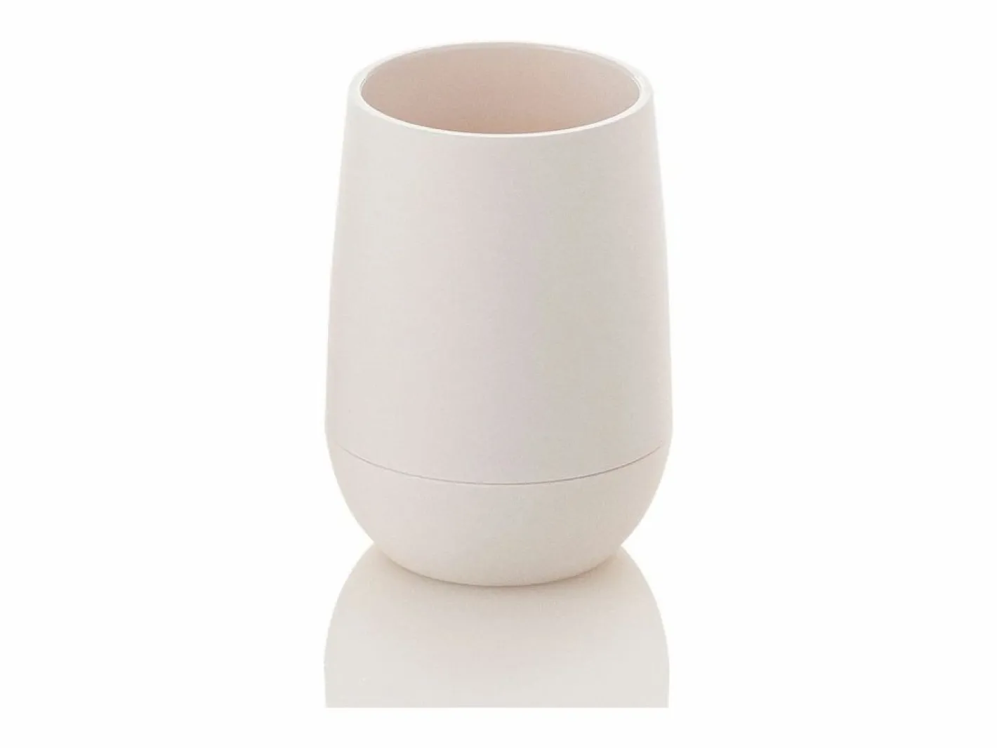 Juego de baño dispensador vaso jabonera y portacepillo Trendy - Blanco Discount