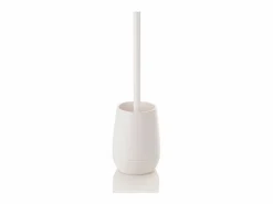 Juego de baño dispensador vaso jabonera y portacepillo Trendy - Blanco Discount