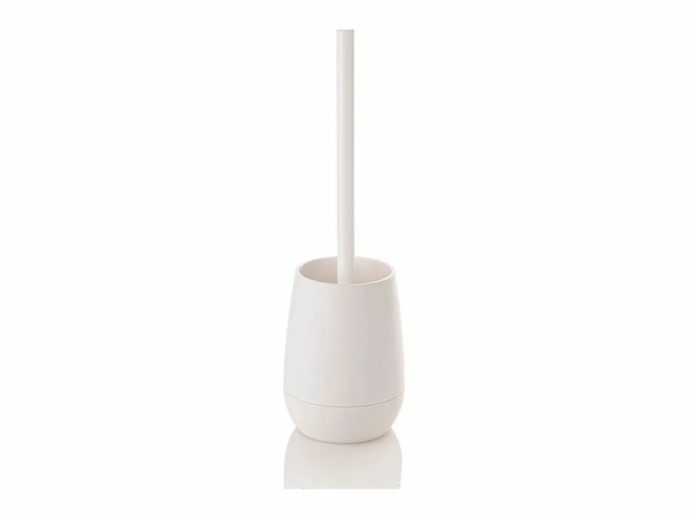 Juego de baño dispensador vaso jabonera y portacepillo Trendy - Blanco Discount