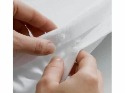 Ropa De Cama|Juego De Sábanas|Juego de Cama 3 Piezas Goyave Line 260x240 cm 100% Algodón Taupe con Motivo de Hojas, Cierre de Presión