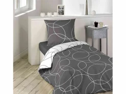 Juego de cama estampado "Círculos" 140 x 200 cm^Douceur d'intérieur Discount