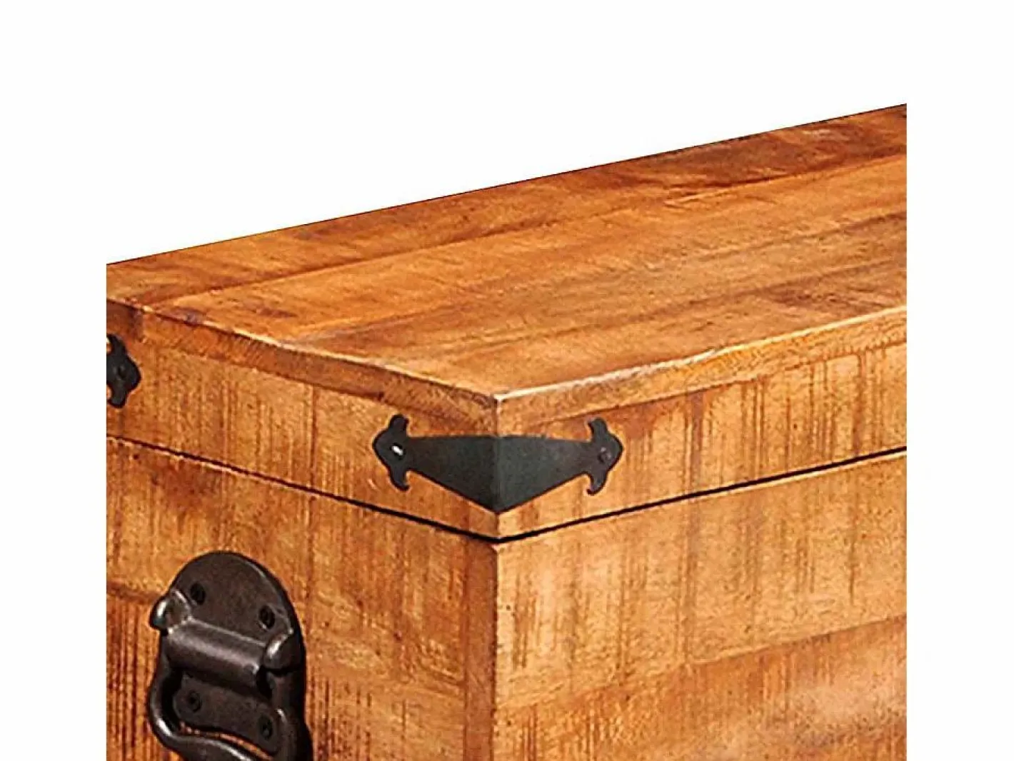 vidaxl Juego de cofres de almacenamiento 2 uds madera de mango rugosa Color natural claro Sale