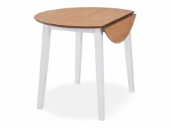vidaxl Juego de comedor de MDF y madera de caucho 3 piezas Blanco Best