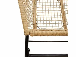 Clicnbuy Comedores De Jardín|Juego de comedor jardín 5 piezas ratán sintético marrón