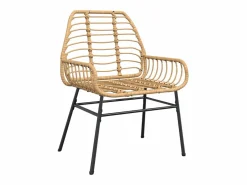 Juego de comedor jardín 5 piezas ratán sintético marrón^Clicnbuy Outlet