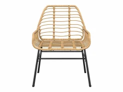 Juego de comedor jardín 5 piezas ratán sintético marrón^Clicnbuy Outlet