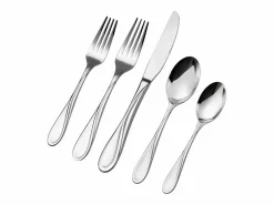 Juego de Cubiertos SucceBuy Juego de Cubiertos de Acero Inoxidable de 65 Piezas, para 12 Personas, para Cocina. New