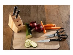 Juego de cuchillos Serie Ópera + Tijeras de Acero Inoxidable con Soporte de Madera^ARCOS