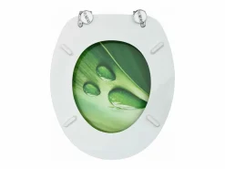 Juego de dos asientos de inodoro con tapa MDF diseño de gotas de agua 02_0002975^Helloshop26 Online