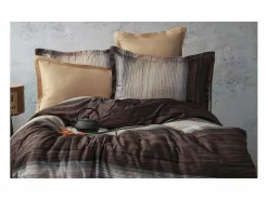 Blanc avenue Ropa De Cama|Juego De Sábanas|Juego de funda de edredón 240x220 cm+ 2 fundas de almohada 63x63cm de satén de algodón 