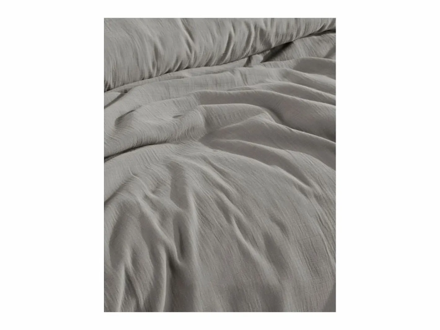 Juego de funda de edredón + 2 fundas de almohada de gasa de algodón-^Blanc avenue Hot