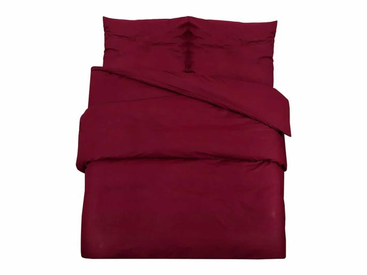 Juego de funda nórdica algodón color burdeos 260x240 cm ES310617 Rojo Best