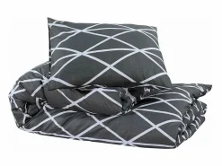 Juego de funda nórdica algodón 200x200 cm ES157372 Gris
