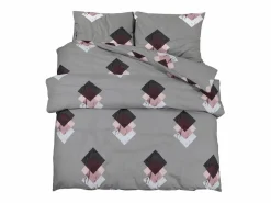Juego de funda nórdica algodón 135x200 cm ES674162 Gris Outlet