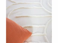 Sweeek Juego de funda nórdica de algodón con diseño de arcos Blanco Hot