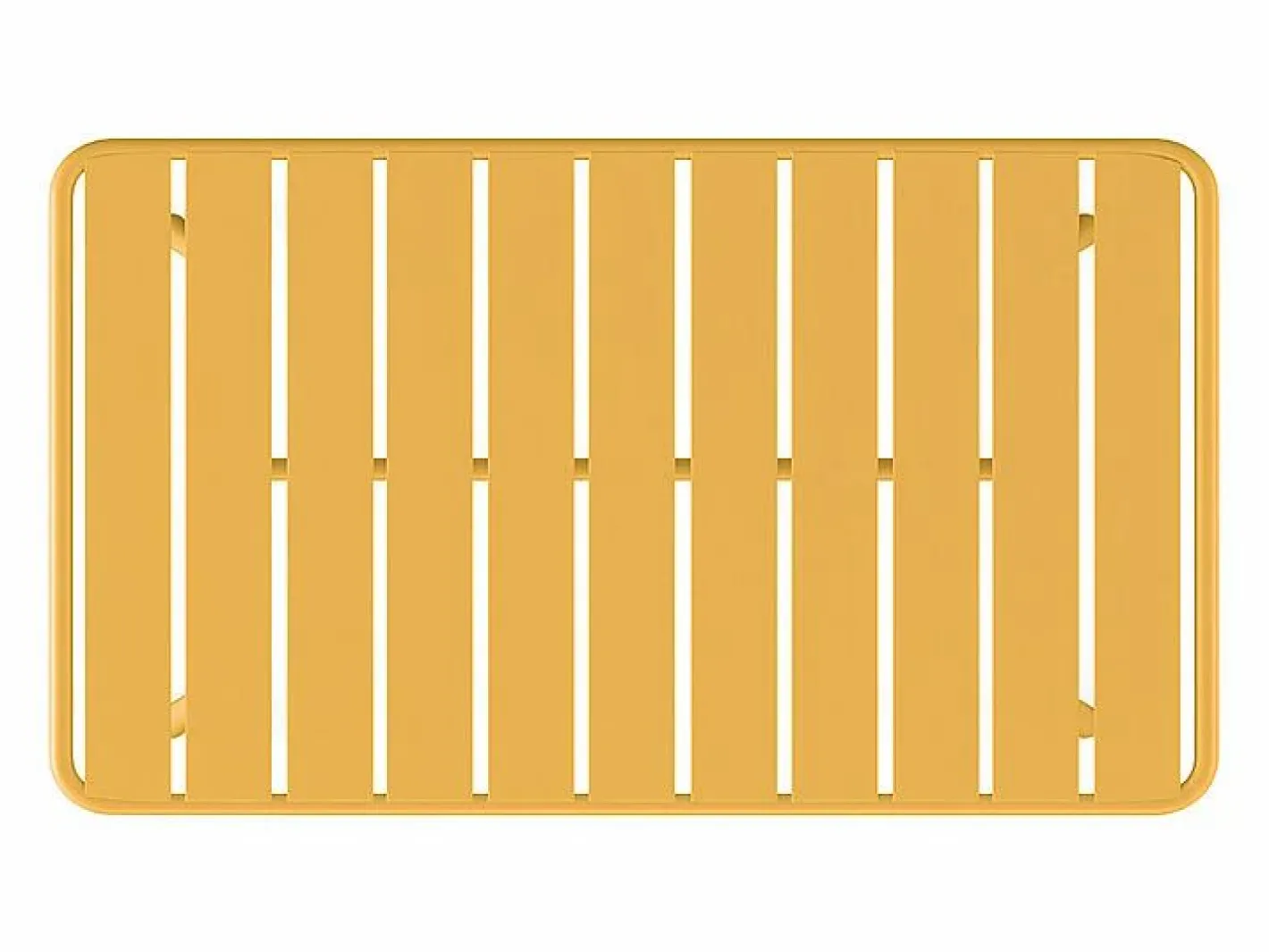 Juego de jardín en metal: un banco, 2 sillones bajos y una mesa de centro - Amarillo - MIRMANDE de^MYLIA New