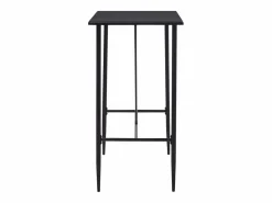vidaxl Juego de mesa alta y taburetes 5 piezas plástico Negro Sale