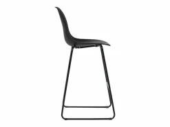 vidaxl Juego de mesa alta y taburetes 5 piezas plástico Negro Sale