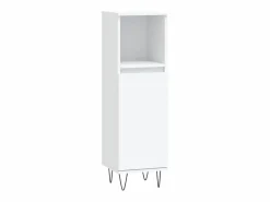 vidaxl Estantería Sobre Inodoro|Juego de muebles de baño 3 pzas madera contrachapada