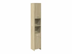 vidaxl Juego de muebles de baño 4 pzas contrachapada roble Sonoma Marru00f3n