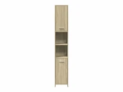 vidaxl Juego de muebles de baño 4 pzas contrachapada roble Sonoma Marru00f3n