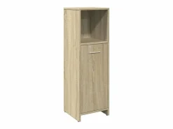 vidaxl Juego de muebles de baño 4 pzas contrachapada roble Sonoma Marru00f3n