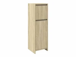 Juego de muebles de baño 4 pzas contrachapada roble Sonoma^vidaxl