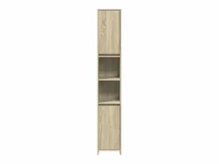 Juego de muebles de baño 4 pzas contrachapada roble Sonoma^vidaxl