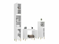 vidaxl Conjunto De Baño|Juego de muebles de baño 3 pzas madera contrachapada