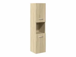 vidaxl Estantería Sobre Inodoro|Juego de muebles de baño 4 pzas contrachapada roble Sonoma