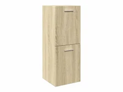 vidaxl Estantería Sobre Inodoro|Juego de muebles de baño 4 pzas contrachapada roble Sonoma