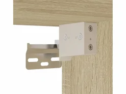 vidaxl Estantería Sobre Inodoro|Juego de muebles de baño 4 pzas contrachapada roble Sonoma