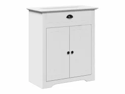 vidaxl Estantería Sobre Inodoro|Juego de muebles de baño BODO 3 pzas madera maciza pino
