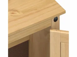 vidaxl Estantería Sobre Inodoro|Juego de muebles de baño Corona 3 pzas madera maciza pino