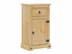 vidaxl Estantería Sobre Inodoro|Juego de muebles de baño Corona 3 pzas madera maciza pino