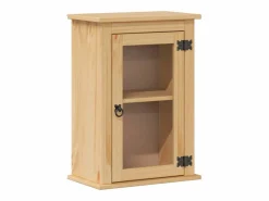 vidaxl Estantería Sobre Inodoro|Juego de muebles de baño Corona 3 pzas madera maciza pino