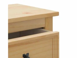 vidaxl Estantería Sobre Inodoro|Juego de muebles de baño Corona 3 pzas madera maciza pino