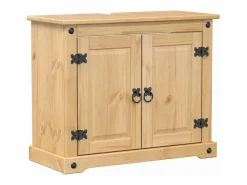Juego de muebles de baño Corona 3 pzas madera maciza pino^vidaxl Outlet
