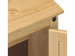 Juego de muebles de baño Corona 3 pzas madera maciza pino^vidaxl Outlet