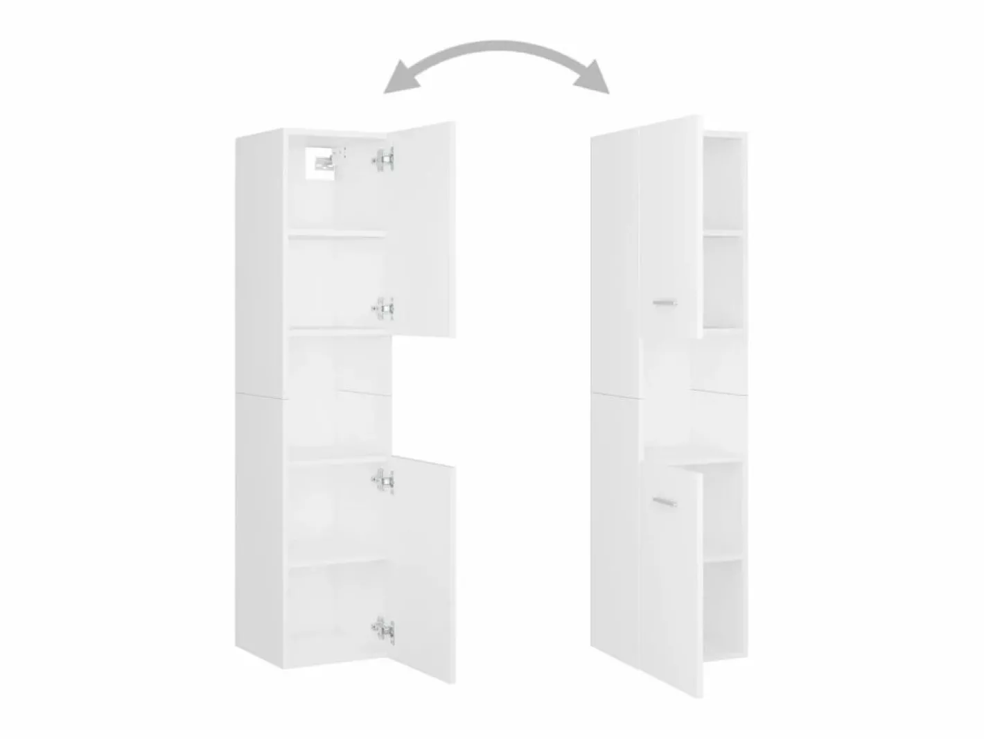 vidaxl Estantería Sobre Inodoro|Juego de muebles de baño madera de ingeniería