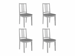 vidaxl Juego de muebles de comedor 5 piezas MDF Gris Best