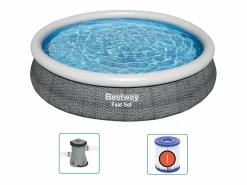 Juego de piscina redondo 366x76 cm ES152381 Gris Discount