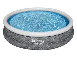 Juego de piscina redondo 366x76 cm ES152381 Gris Discount