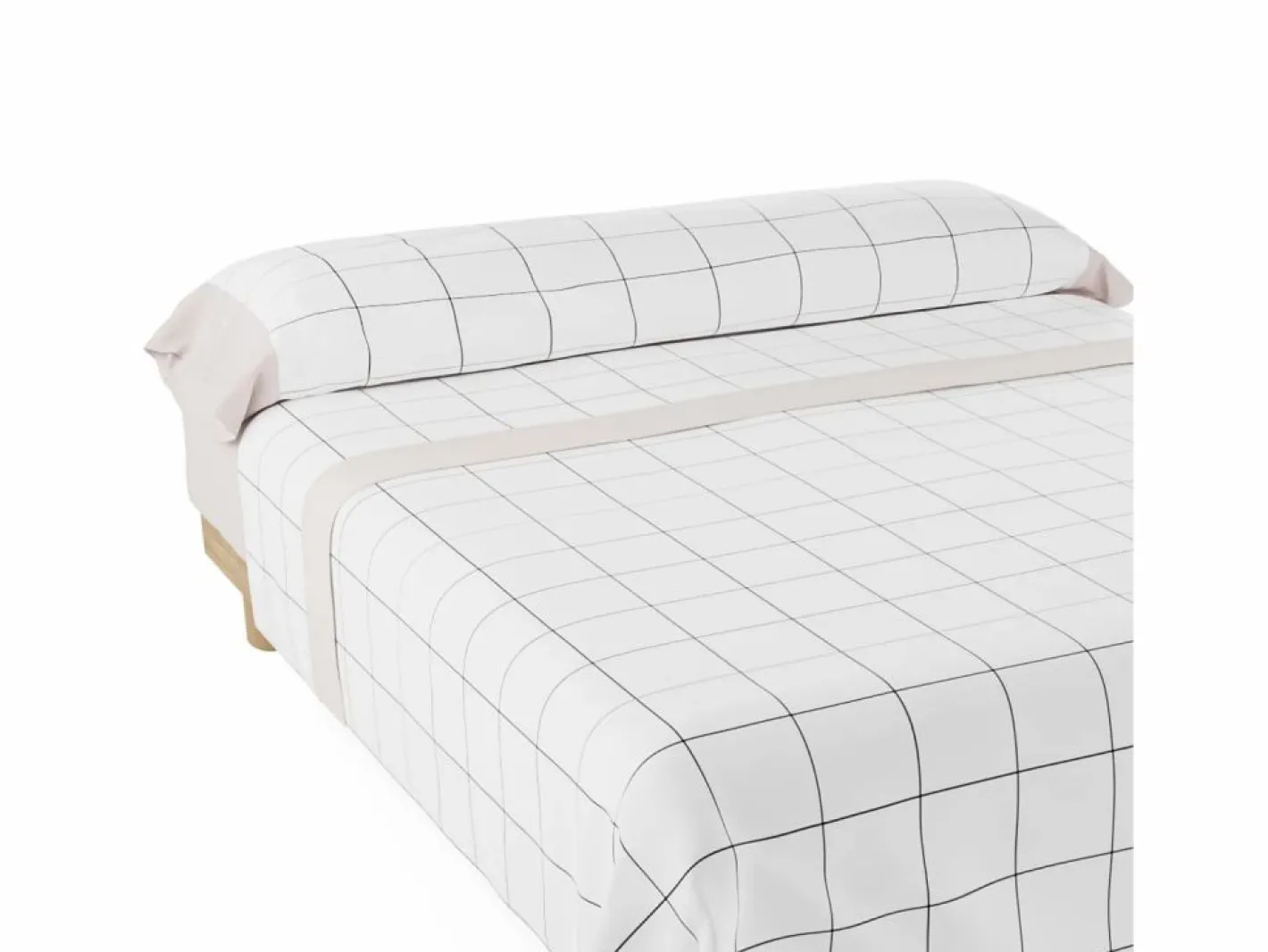 Ropa De Cama|Juego De Sábanas|Juego de Sábanas Cuadros Beig - Nalui