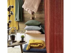 Douceur d'intérieur Ropa De Cama|Juego De Sábanas|Juego de sábanas de gasa de algodón 240 x 220 cm