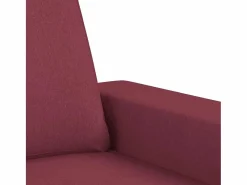 vidaxl Conjunto Sofá Y Sillón|Juego de sofás 3 piezas tela tinto