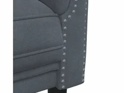 Clicnbuy Conjunto Sofás|Juego de sofás 2 piezas terciopelo oscuro