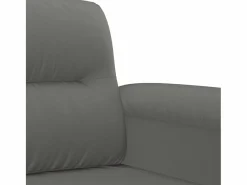 Clicnbuy Conjunto Sofás|Juego de sofás con cojines 4 piezas tela microfibra oscuro