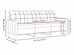 vidaxl Conjunto Sofá Y Sillón|Juego de sofás con cojines 3 piezas terciopelo marrón