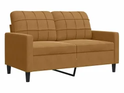 vidaxl Conjunto Sofá Y Sillón|Juego de sofás con cojines 3 piezas terciopelo marrón